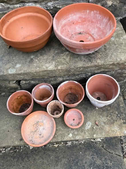 Photo of free Assorted clay pots (BD18 Shipley) #1