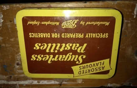 Photo of free Boots diabetic pastilles tin - probably from the 1950s (Knaresborough HG5) #1