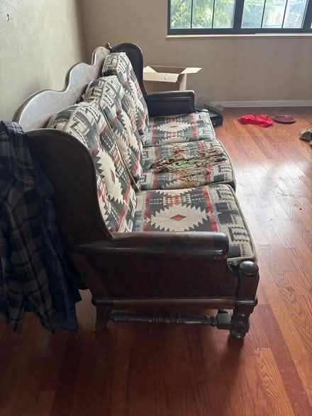 Photo of free Couch with a wood frame (Rio Rancho) #2