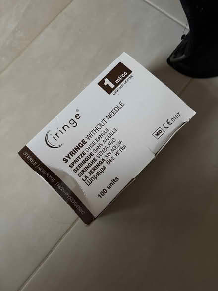 Photo of free Syringe without needle (GU1) #1