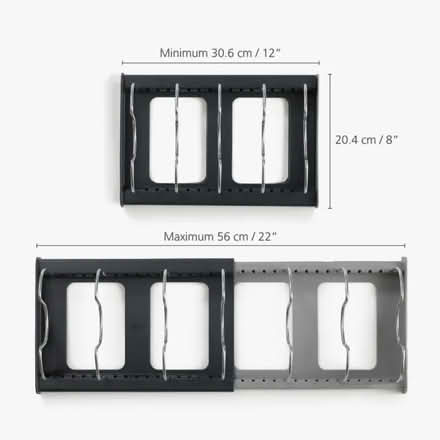 Photo of free Grey expanding cookware organiser (Micheldever, SO21 3DF) #3