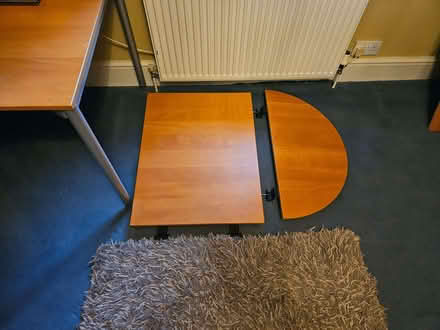 Photo of free IKEA corner desk, beech (Bloxham OX15) #2