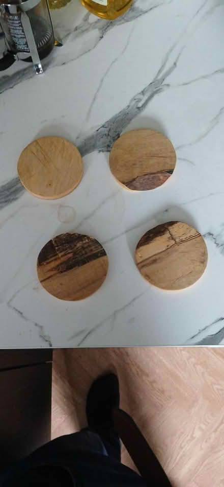 Photo of free Wooden coasters x 4 (Chelmsford CM1) #1