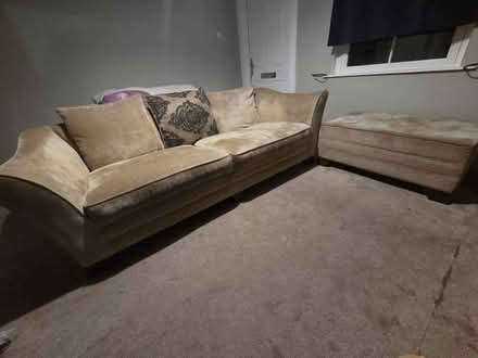 Photo of free 3-seater sofa with storage table (Wakefield, WF1) #2