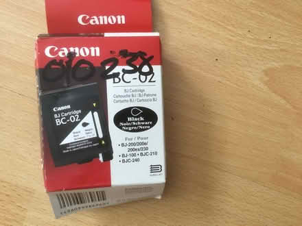 Photo of free Old canon bc-02 black cartridge (B62 near Blackheath) #1