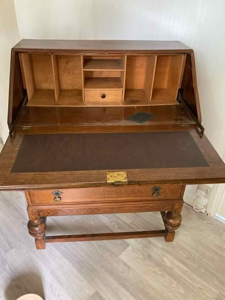 Photo of free Wooden bureau with key (Bovey Tracey TQ13) #2