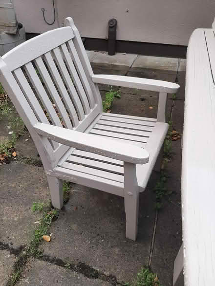 Photo of free Solid wooden garden table &4 chairs (Delgany) #1
