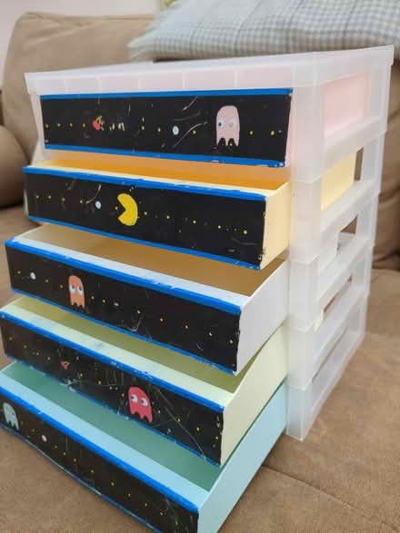 Photo of free Set of small drawers, pastel coloured with pacman design (Saltney CH4) #2
