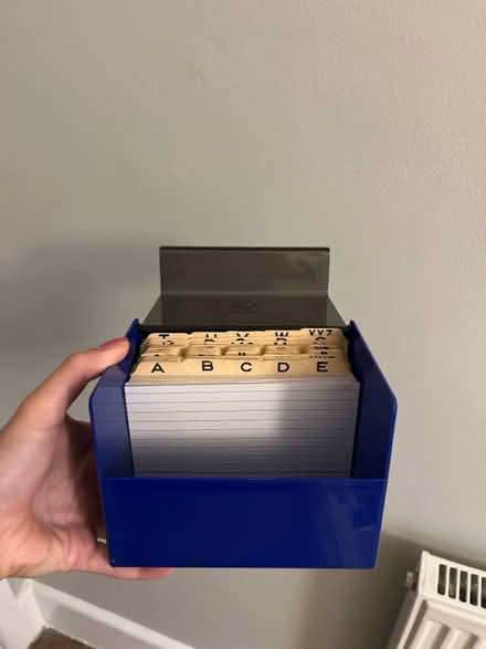 Photo of free Address box with cards a-z (BH25 New Milton) #1