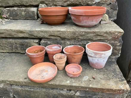 Photo of free Assorted clay pots (BD18 Shipley) #2
