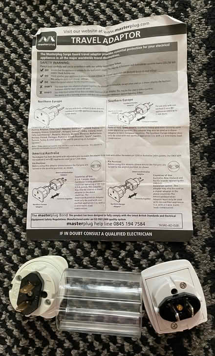 Photo of free Travel Adapters (Welling DA16) #2