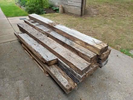 Photo of free Green Oak sleepers used (Rail Croft PO7) #2