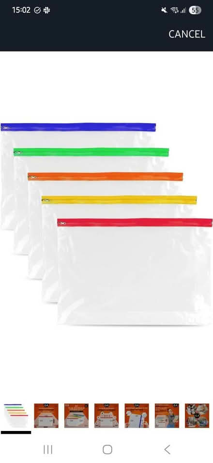 Photo of Zip lock stationery folder bag (Kingscourt, Stroud) #1