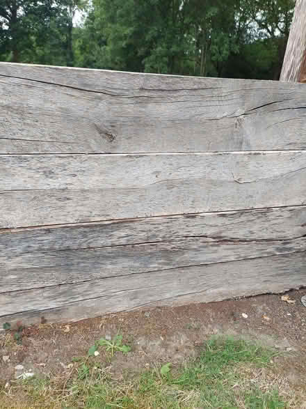 Photo of free Green Oak sleepers used (Rail Croft PO7) #1
