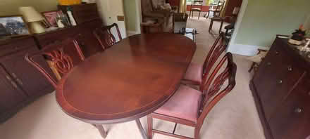 Photo of free Extendable dining table + 4 chairs (GU10) #1
