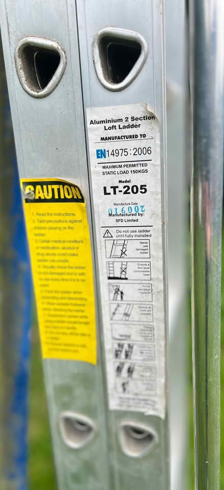 Photo of free Aluminium extending loft ladder (Fairfield LA1) #4