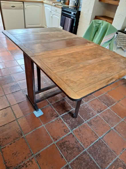 Photo of free Large drop leaf work table (Plumpton BN7) #1