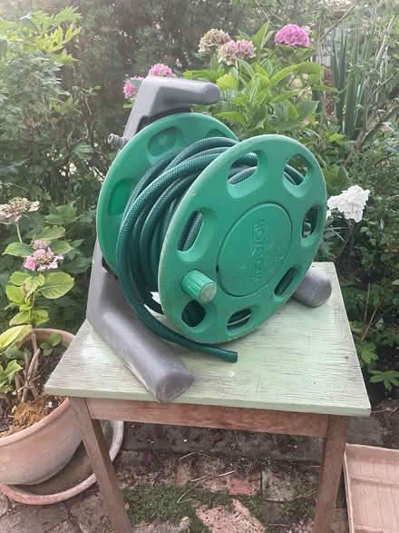 Photo of free Garden hose reel and hose (Sandford-on-Thames OX4) #1