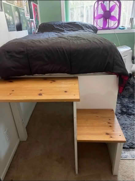 Photo of free Single Bed w/ ikea shelf bedframe (Westwood) #4