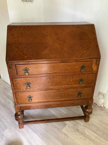 Photo of free Wooden bureau with key (Bovey Tracey TQ13) #1