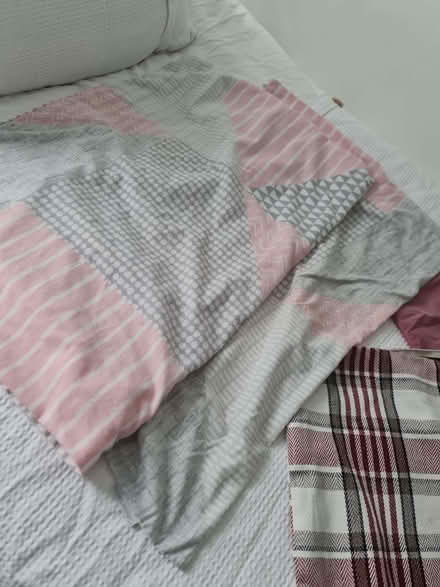 Photo of free 3 Cushion covers with zips. 2 matching pillowcases (Reddish SK5) #2