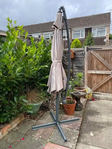 Photo of free Large garden umbrella (Northolt Avenue CM23 5DS) #1