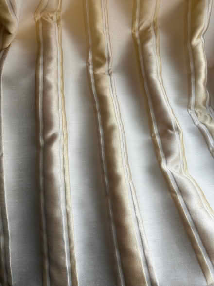 Photo of free Pair of triple pleated Dupion silk full length curtains (Tolworth KT6) #1