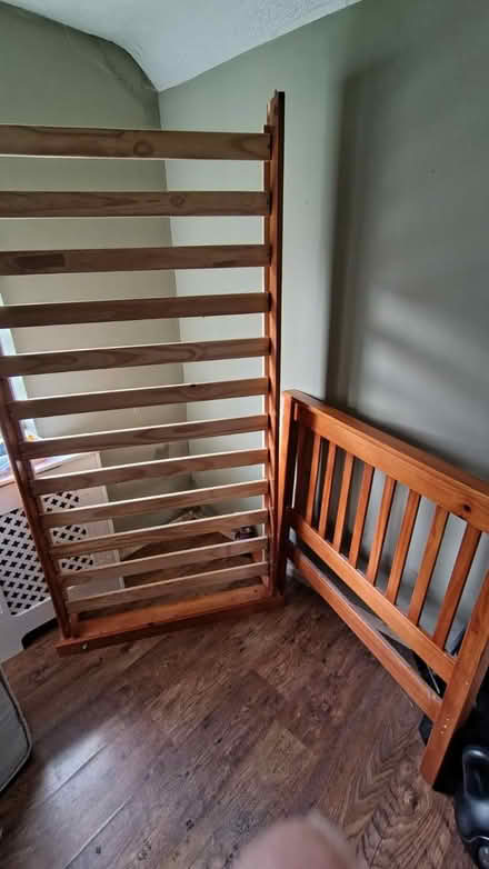 Photo of free Single wooden bed frame (Barnham, PO22) #1