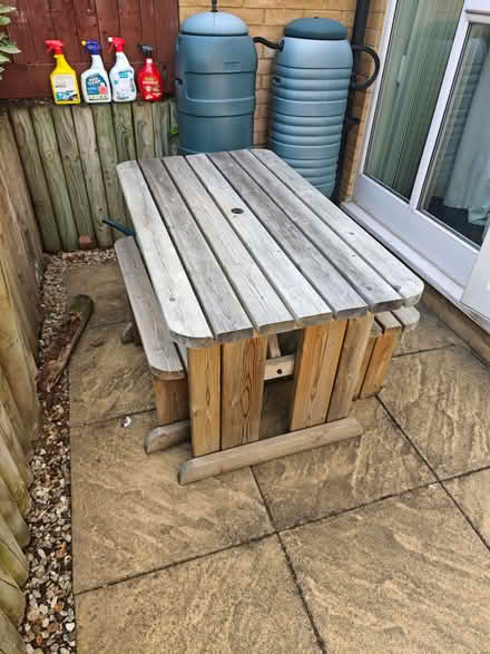 Photo of free Garden bench set (Medbourne MK5) #1