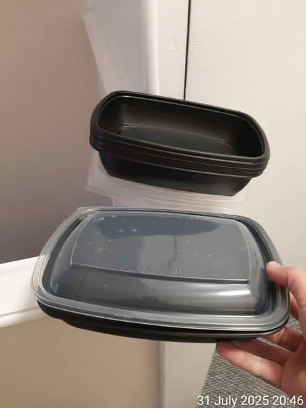 Photo of free 6 LARGE food containers w/ lids (Edgwarebury Lane) #1