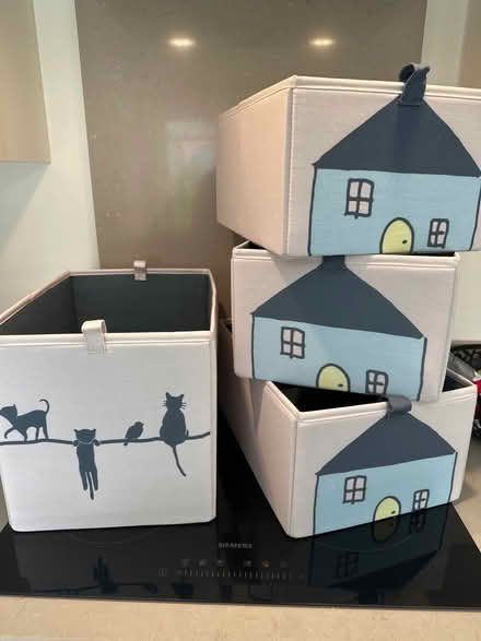 Photo of free 4 x IKEA fabric storage boxes (Woodford SK7) #1