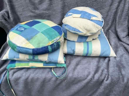 Photo of free Six garden cushions (Hertford Heath SG13) #1