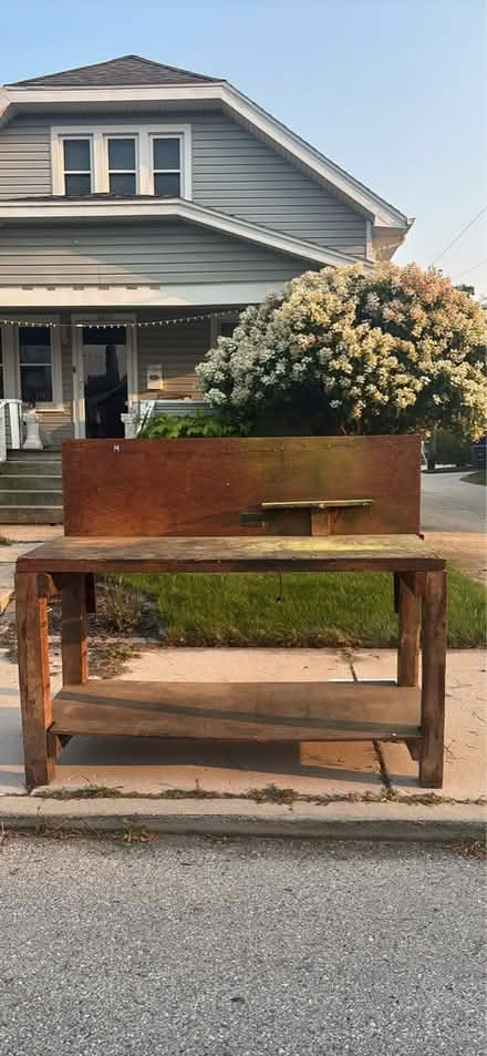 Photo of free Sturdy Wood Bench (Sheboygan) #1