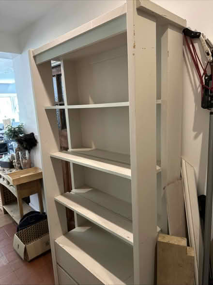 Photo of free Tall wooden bookshelf and drawers (Haslemere Surrey) #2