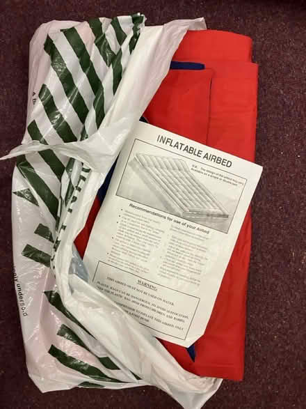 Photo of free Very vintage air bed (double?) (Kempston) #1