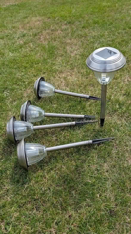 Photo of free Set of 5 solar garden lanterns (Shoreham-by-Sea BN43) #1