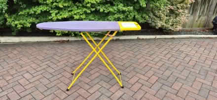 Photo of free fully height adjustable ironing board with new cover (Humphrey's End GL5) #1