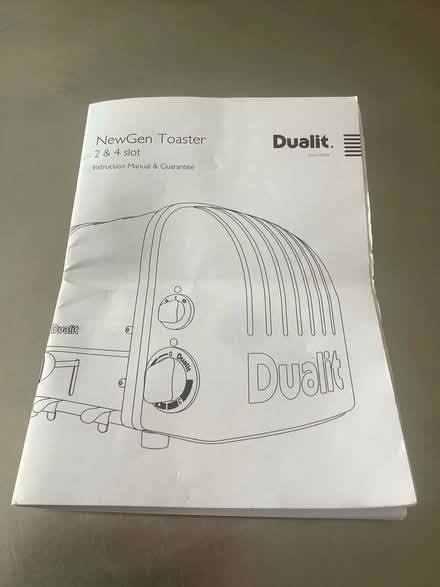 Photo of free User Instructions- Dualit Toaster (Berkhamsted HP4) #1