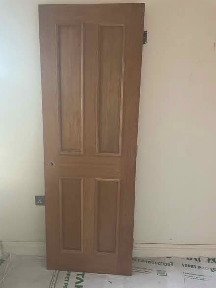 Photo of free Solid oak 4 panel door (Teddington TW11) #1