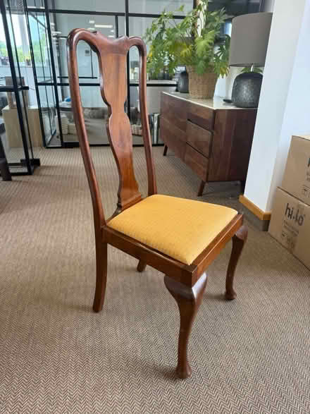 Photo of free 4 antique wooden chairs (Wokingham RG40) #2