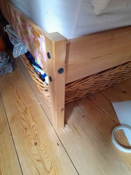 Photo of free Single wooden bed & mattress (Dun Laoghaire A96) #3
