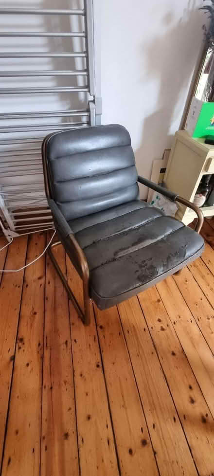 Photo of free Faux leather arm chair (Chorlton M21) #1