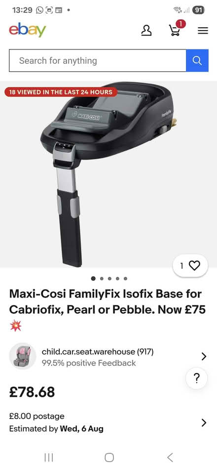 Photo of free Maxi cosi car seat and iso fix (Derby Chaddesden DE21) #2