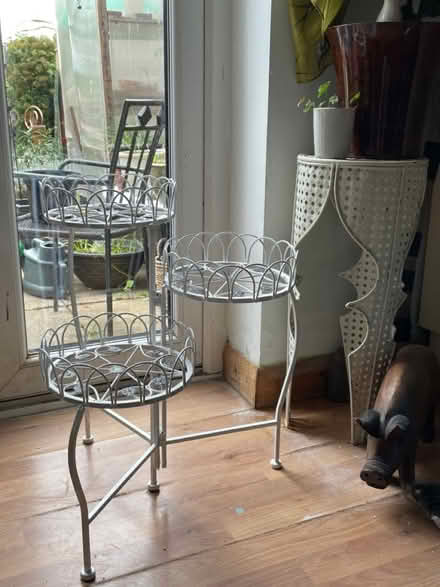 Photo of free Metal plant stands (Clapham, Bedford) #3