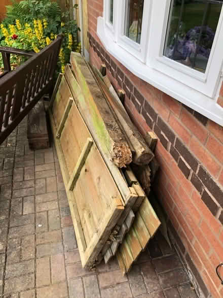 Photo of free Old fencing posts and panels (Herongate SY1) #1