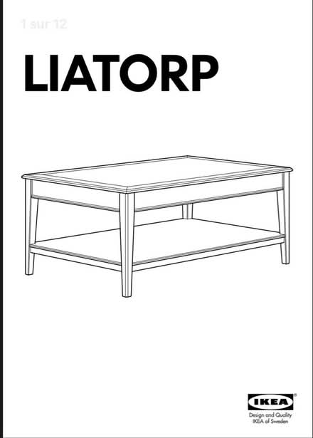 Photo of free IKEA coffee table (LIATORP) (Barons Court W6) #2
