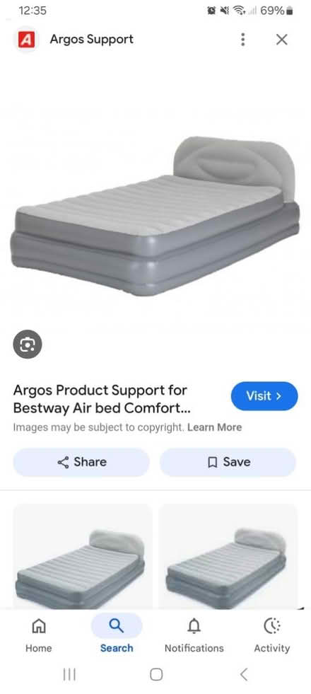 Photo of free Double airbed (Blandford DT11) #1