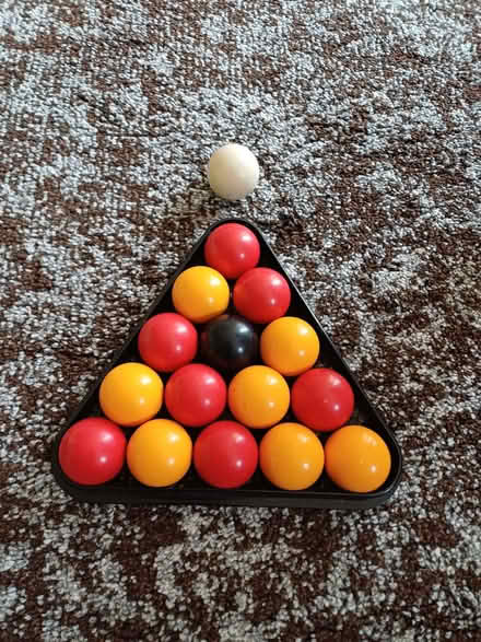 Photo of free Snooker and Pool Balls with Triangle Frames (Wanstead IG4) #2