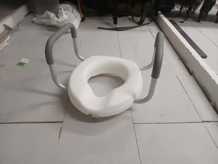 Photo of free Raised toilet seat with handles (Monks Orchard BR3) #1