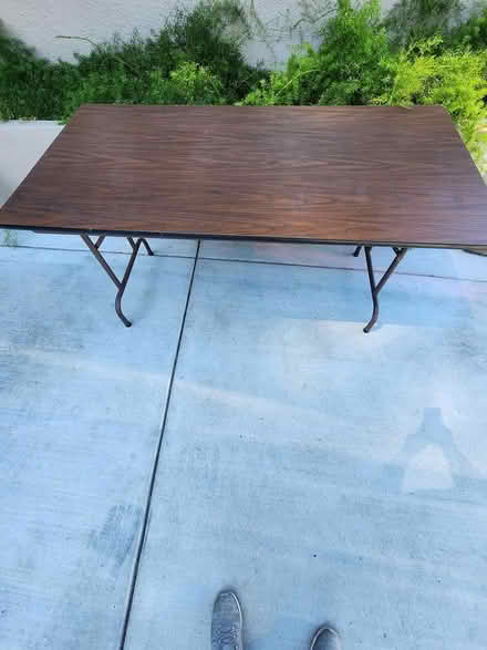 Photo of free Sturdy metal work table (Woodacre) #2
